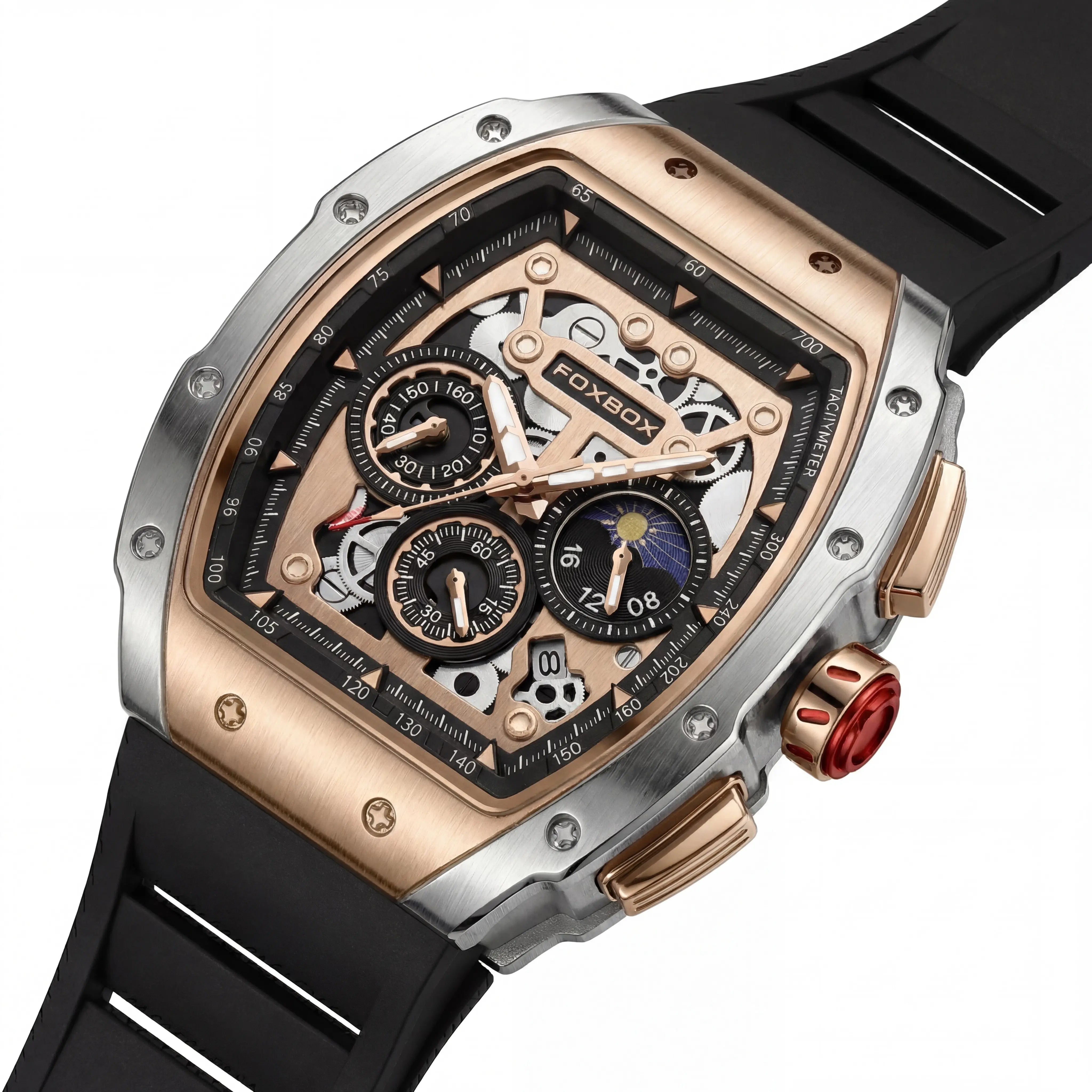 Bellaro Eclipse Dusk | Rose Gold Moon Skeleton