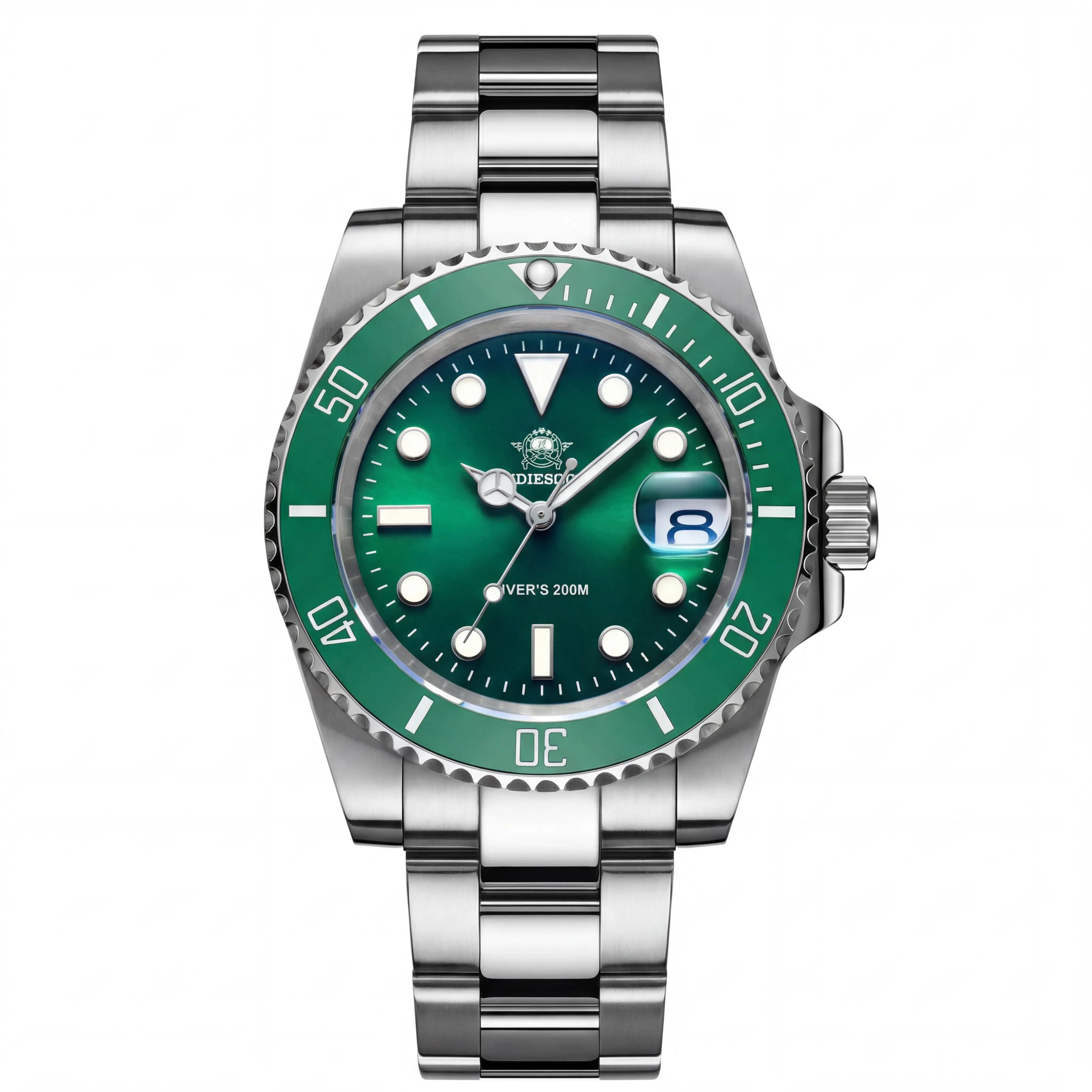 Bellaro Deep Sovereign | Emerald Bezel Steel