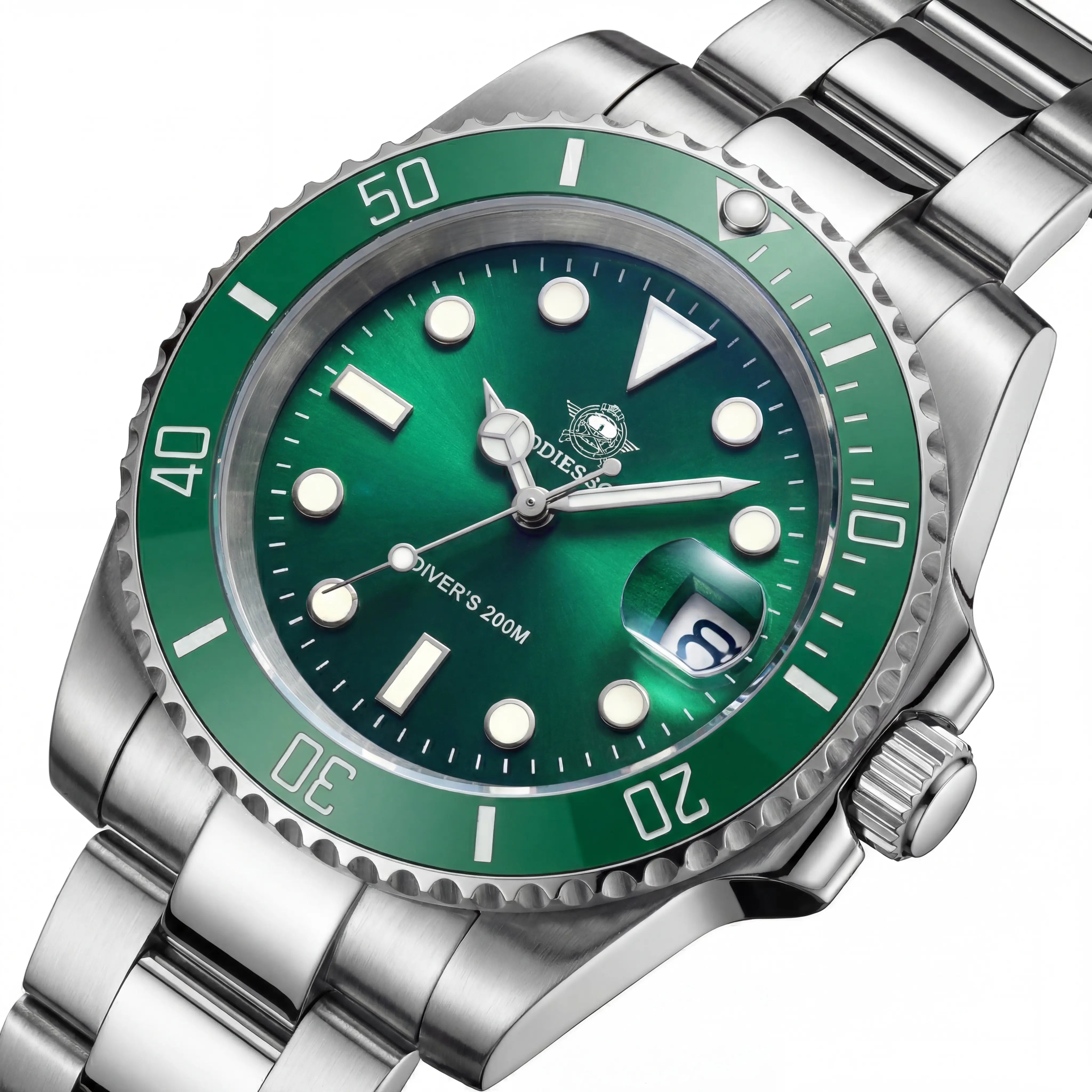 Bellaro Deep Sovereign | Emerald Bezel Steel