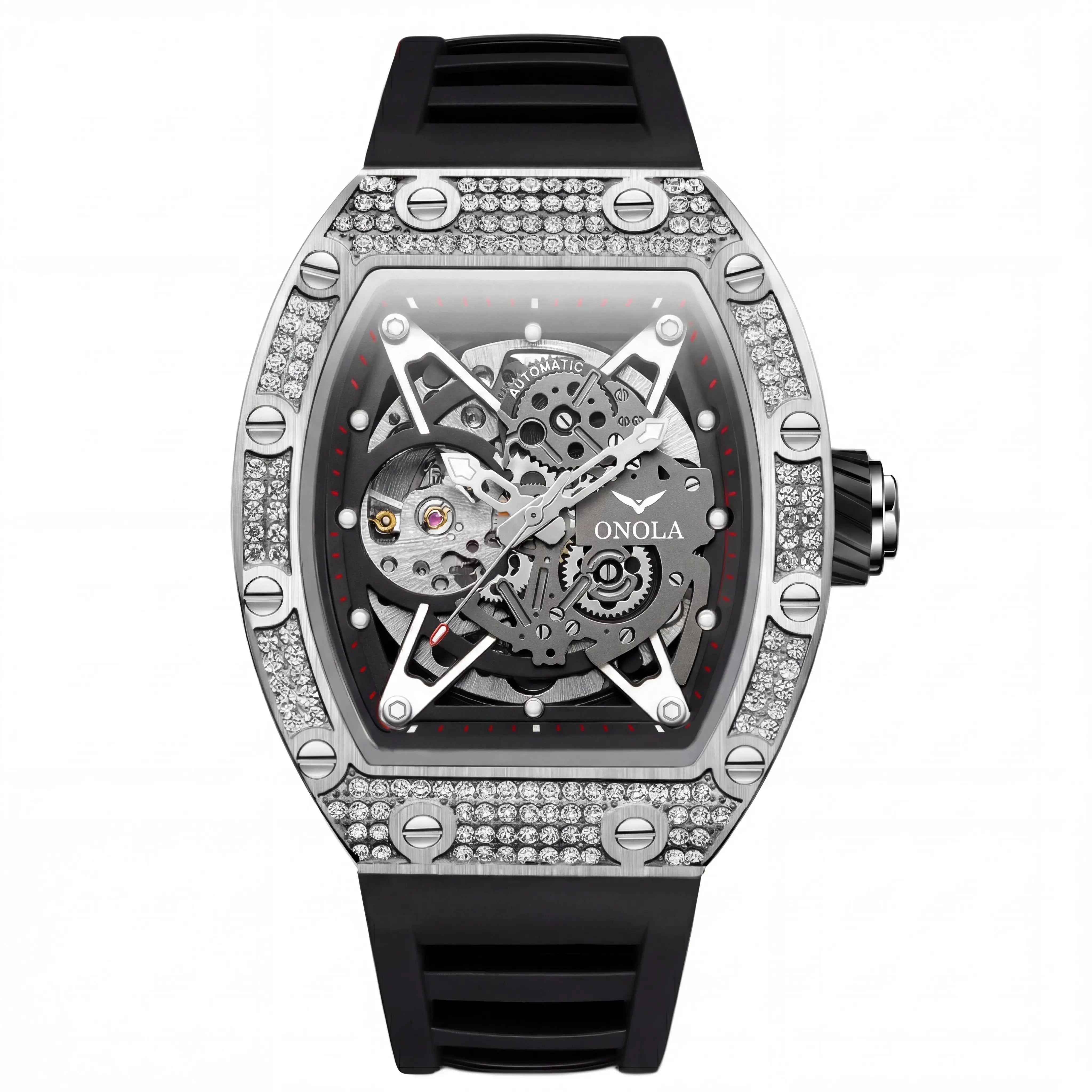 Bellaro Blizzard Steel | Iced Silver Dark Skeleton