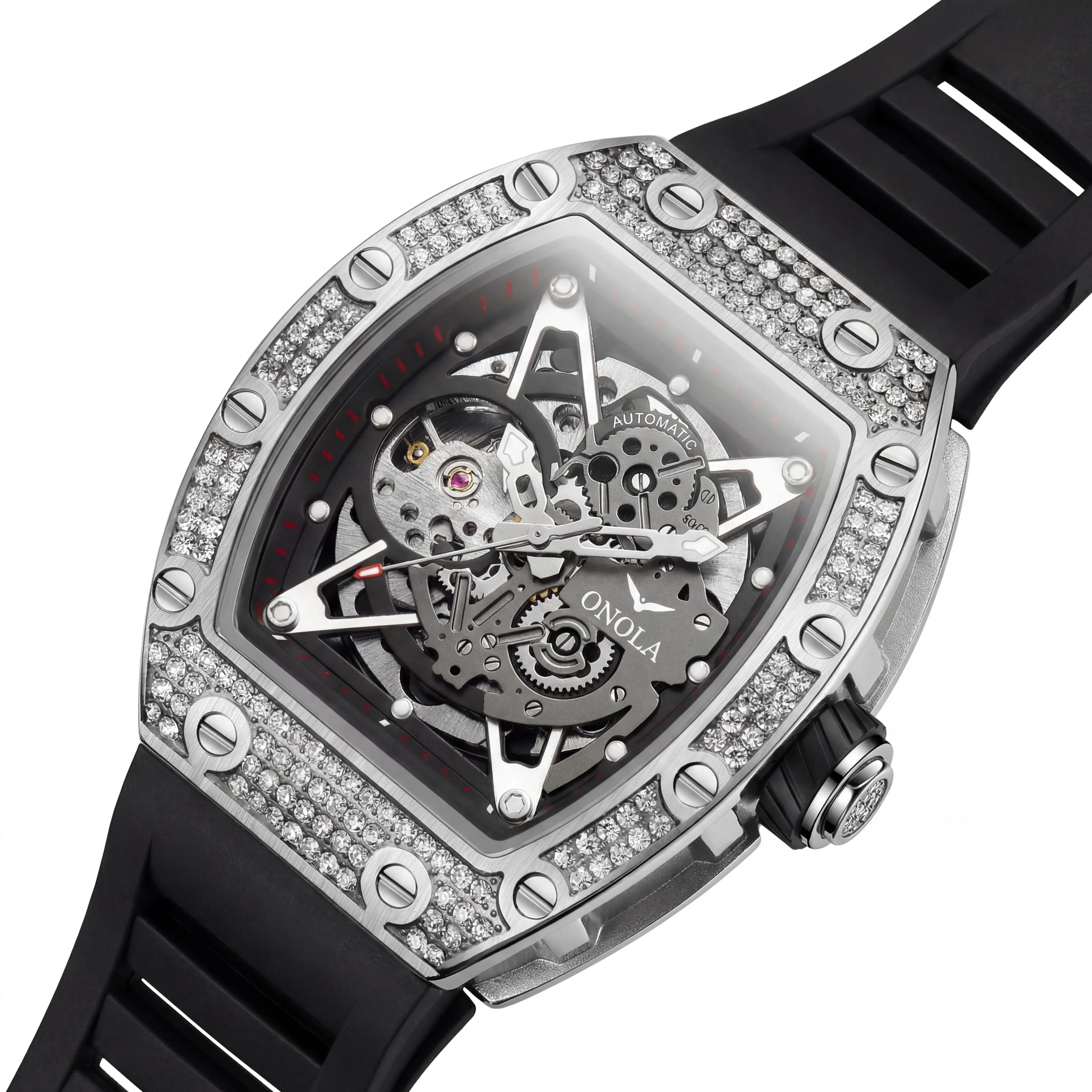 Bellaro Blizzard Steel | Iced Silver Dark Skeleton