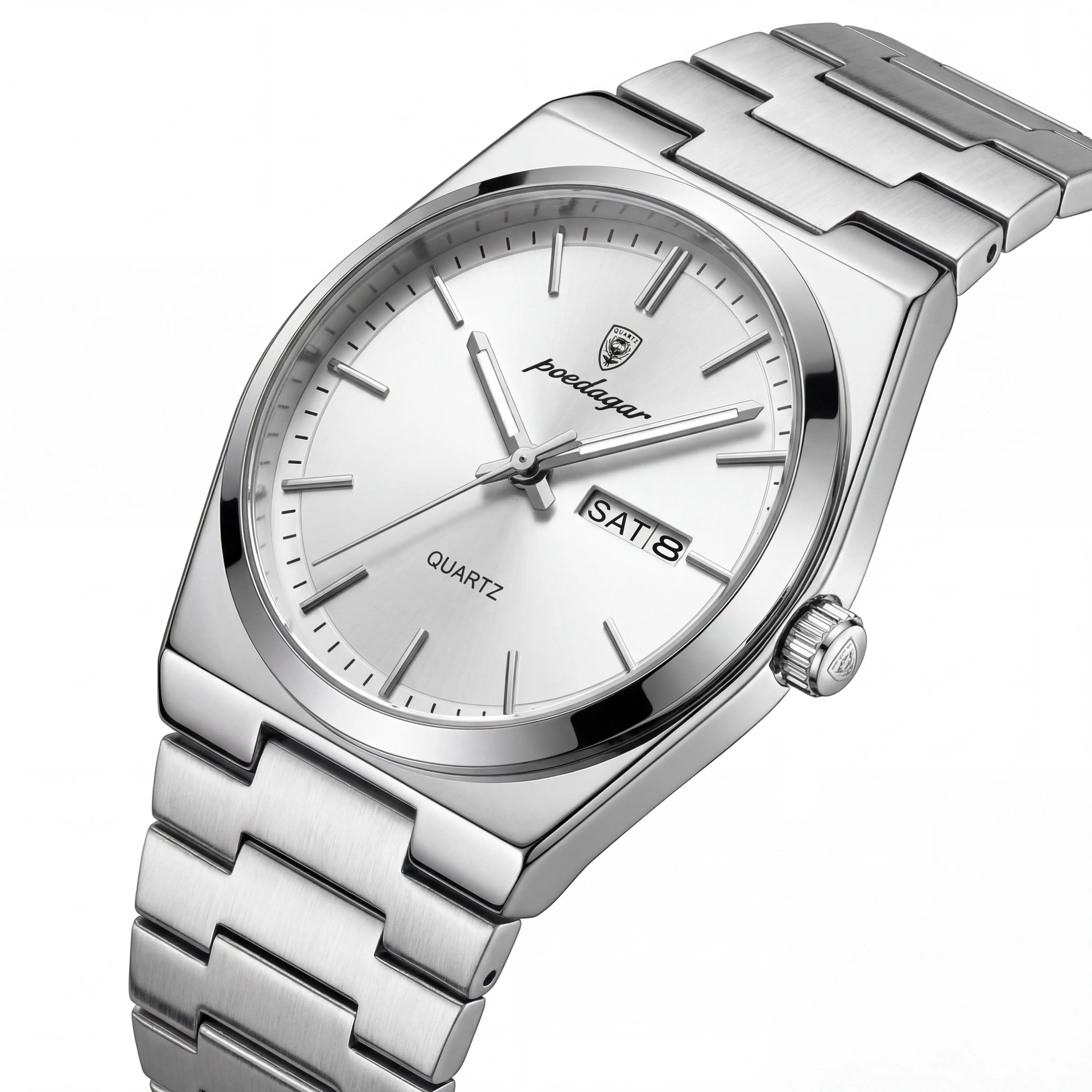 Bellaro Linear Steel | Silver White